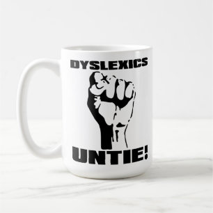 De Café Os Dyslexics desatam a caneca engraçada