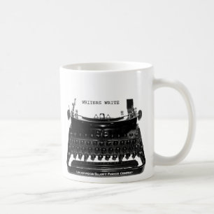 De Café Os escritores escrevem a caneca