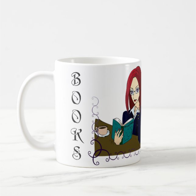De Café Os livros são… Caneca (Esquerda)