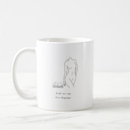 De Café Os Livros São Minha Linguagem do Amor | Caneca par