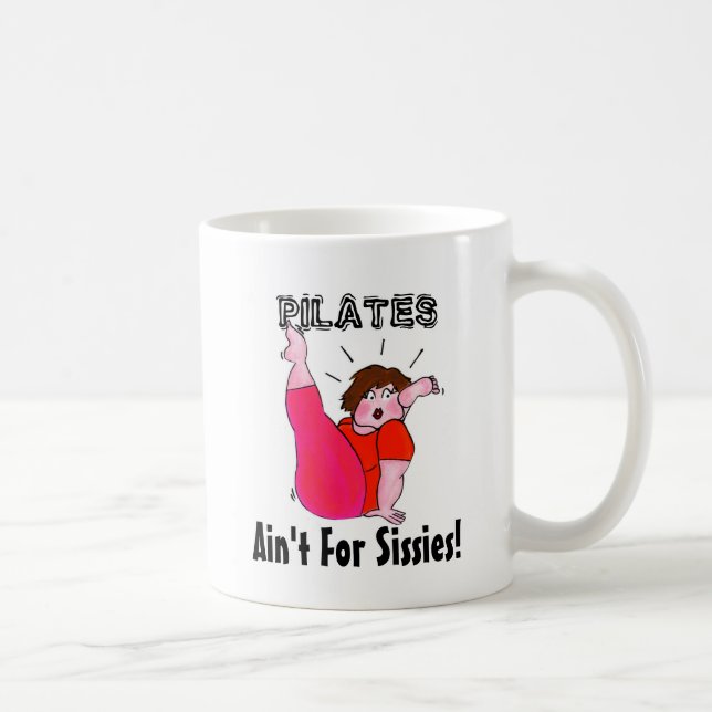 De Café Os PILATES não são para maricas! caneca (Direita)