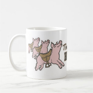 De Café Os porcos estão prontos selado para voar a caneca