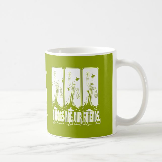 De Café Os robôs são nossos amigos [] [] [] caneca (Direita)