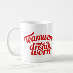 De Café Os trabalhos em equipe fazem a caneca ideal do