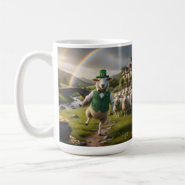 De Café Ovelha Dançante Caneca (Esquerda)