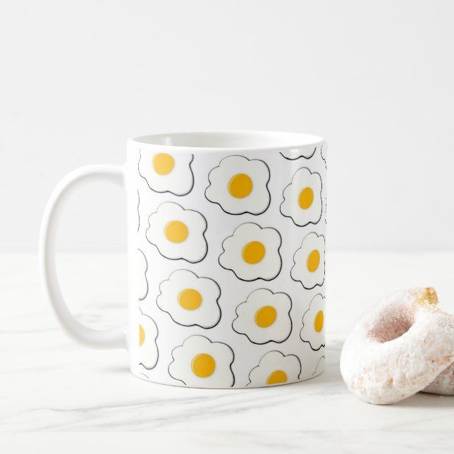 De Café Ovo - Caneca Branca (Com Donut)