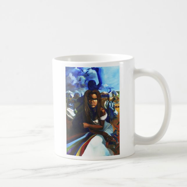 De Café "Oya caneca cerâmica no mercado" (Direita)
