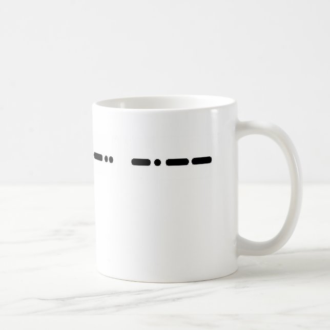 De Café PAI na caneca do código Morse (Direita)