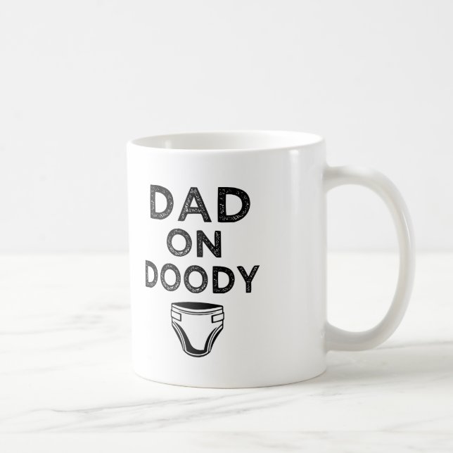 De Café Pai na fralda, pai engraçado para ser caneca mascu (Direita)