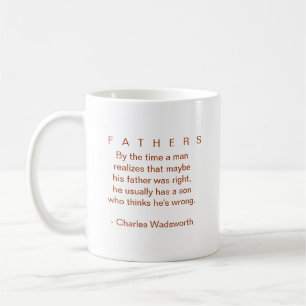 De Café PAIS com a CANECA fatherly das citações