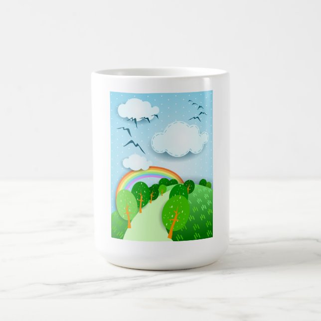 De Café Paisagem fantasiosa, caneca (Centro)
