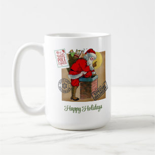 De Café Papai Noel Abaixo A Caneca Clássica Da Chaminé, 15