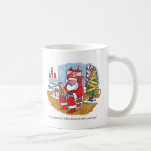 De Café Papais noeis caneca esquerda molhada