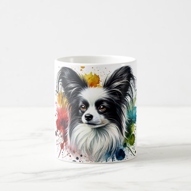 De Café 🐾 Papillon, esta caneca é para você! 🐾 (Centro)