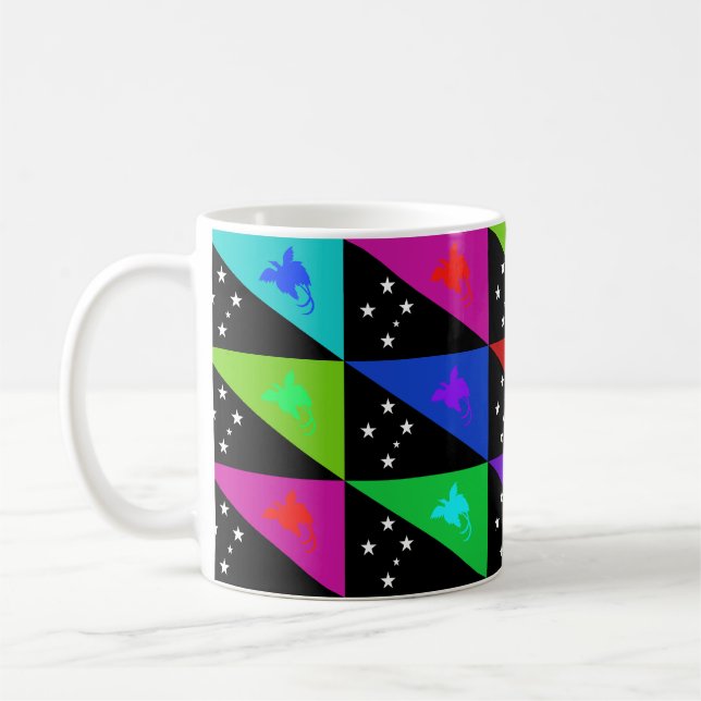De Café Papuá-Nova Guiné Multihue embandeira a caneca (Esquerda)