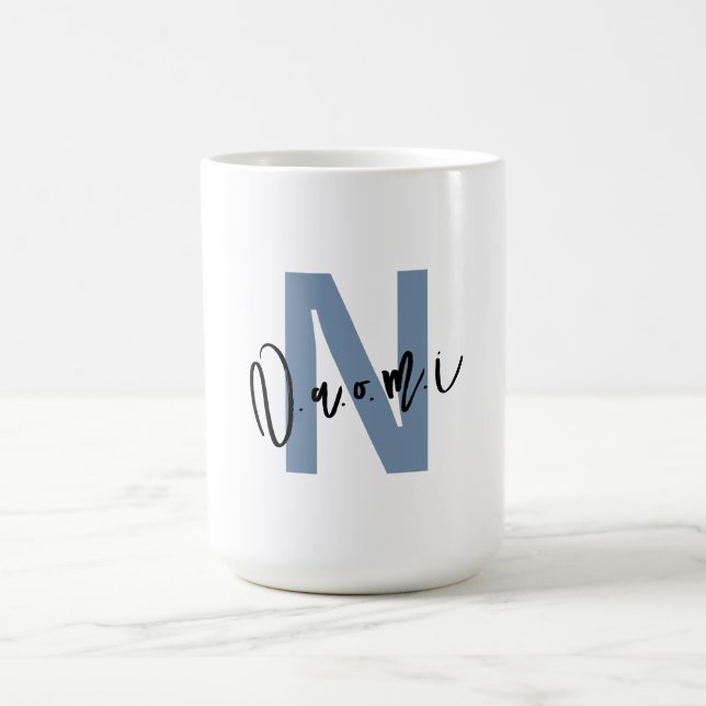 De Café Para Meninas – Caneca N Personalizada com o Nome N (Centro)