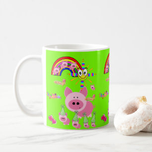 De Café Parabéns, caneca rosa