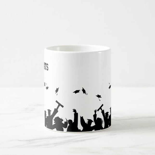 De Café Parabéns Graduado Caneca Personalizada Simples Min (Centro)