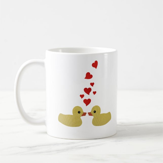 De Café Patos na caneca do amor (Esquerda)