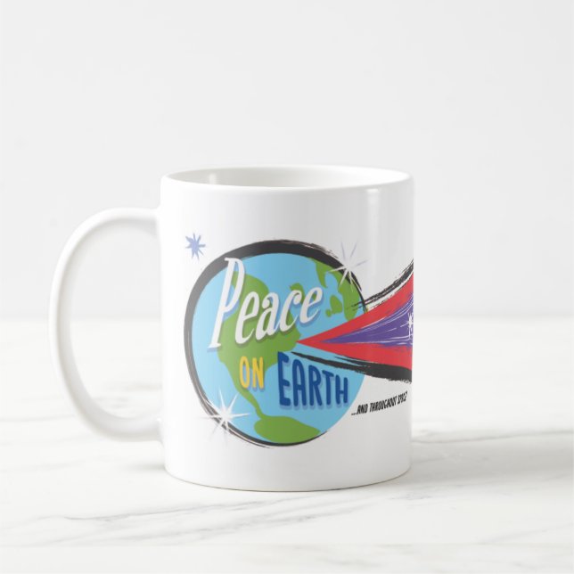 De Café "Paz na terra… e durante todo caneca do espaço" (Esquerda)