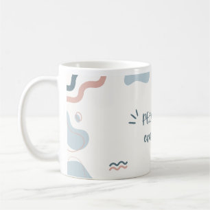 De Café PAZ SOBRE TUDO! Caneca