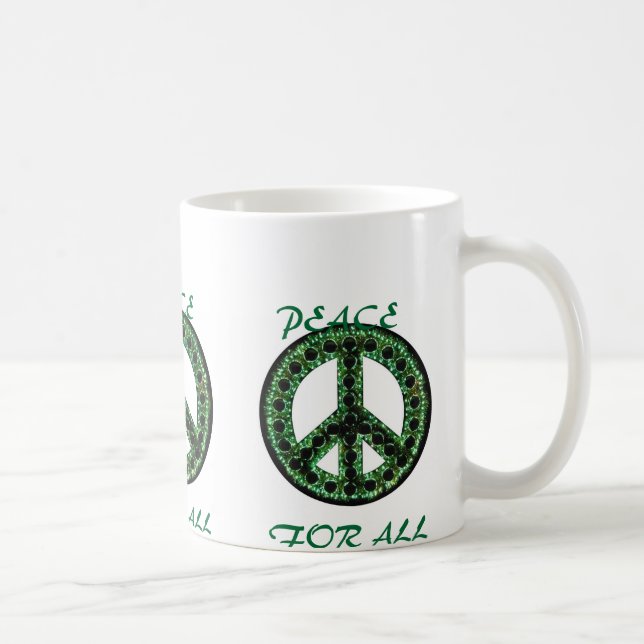 De Café paz verde para toda a caneca (Direita)