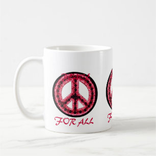 De Café paz vermelha para toda a caneca