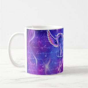 De Café Pégasus Roxo   Caneca da Galáxia do Cavalo Alado N