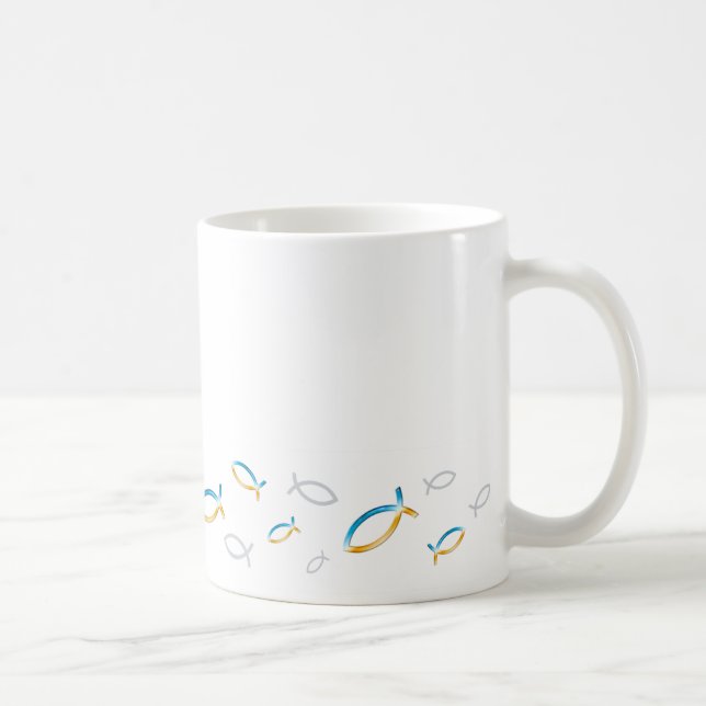 De Café Peixes cristãos - caneca (Direita)