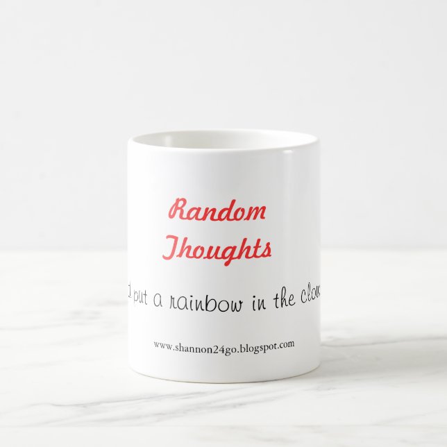 De Café Pensamentos aleatórios - caneca (Centro)