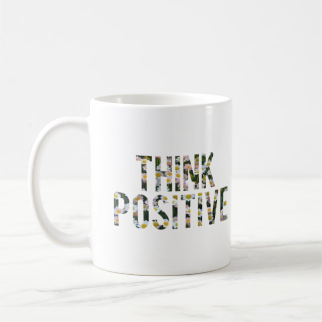 De Café Pense em caneca positiva (Esquerda)
