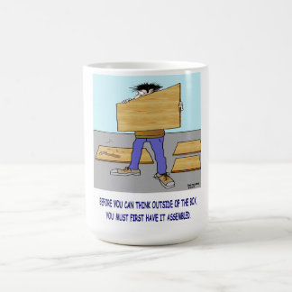 De Café PENSE FORA da caneca da CAIXA