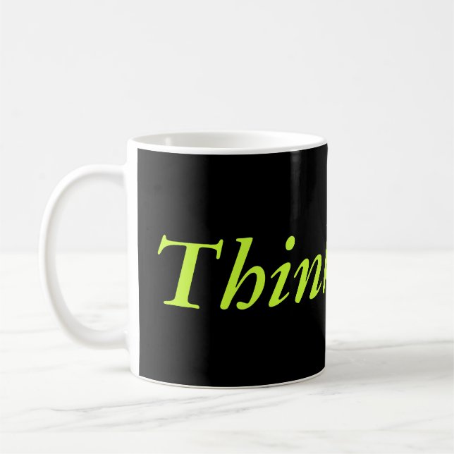 De Café Pense mais caneca (Esquerda)