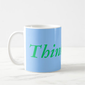 De Café Pense mais caneca
