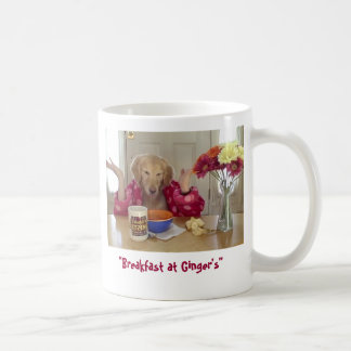 De Café Pequeno almoço na caneca do gengibre