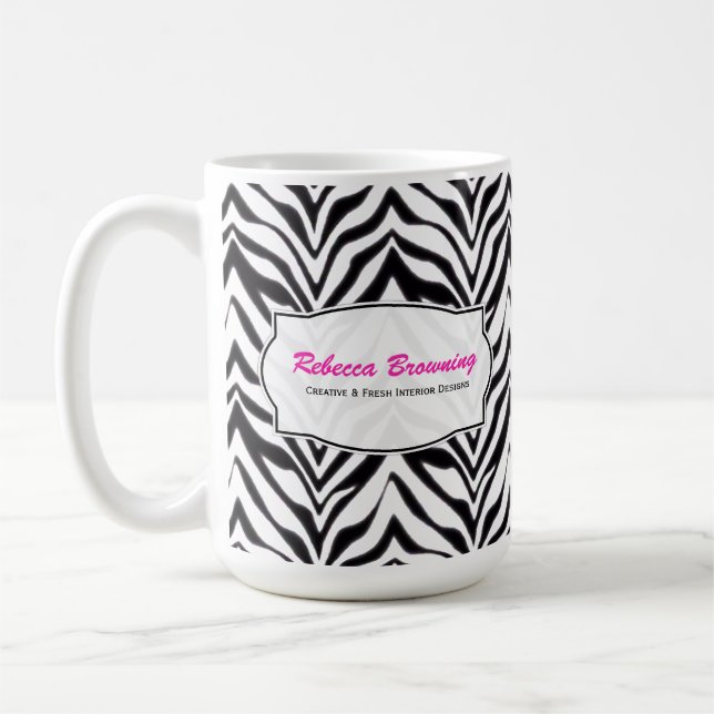 De Café Personalizado: Caneca da zebra (Esquerda)