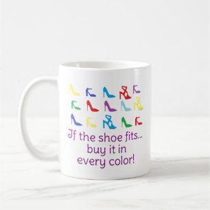 De Café Personalizado "Se O Calçado Ajustado..." Caneca