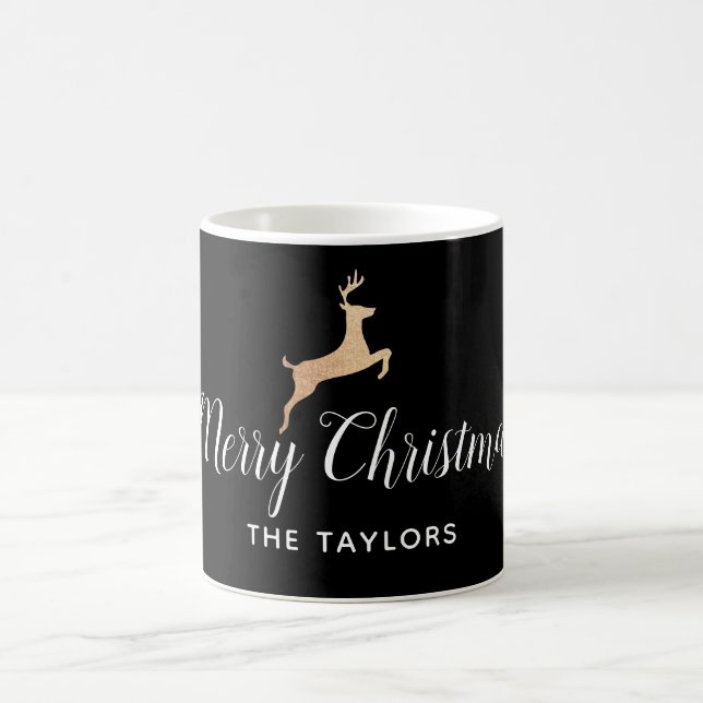 De Café Personalize a caneca do feriado do Natal da rena (Centro)