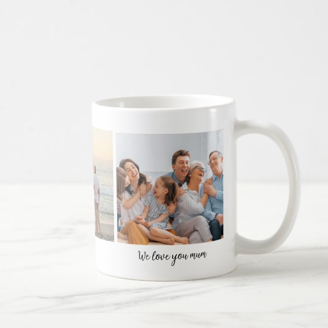 De Café Personalize sua caneca - Adicione suas fotos e pal (Direita)