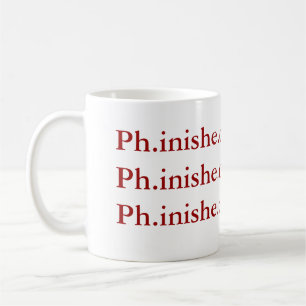 De Café Ph.D. Caneca da conclusão