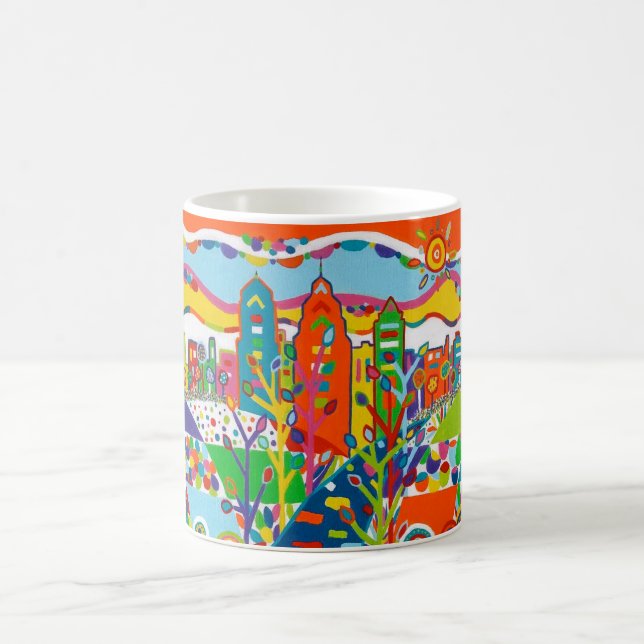 De Café Philadelphia Skyline 11 oz. Caneca (Centro)