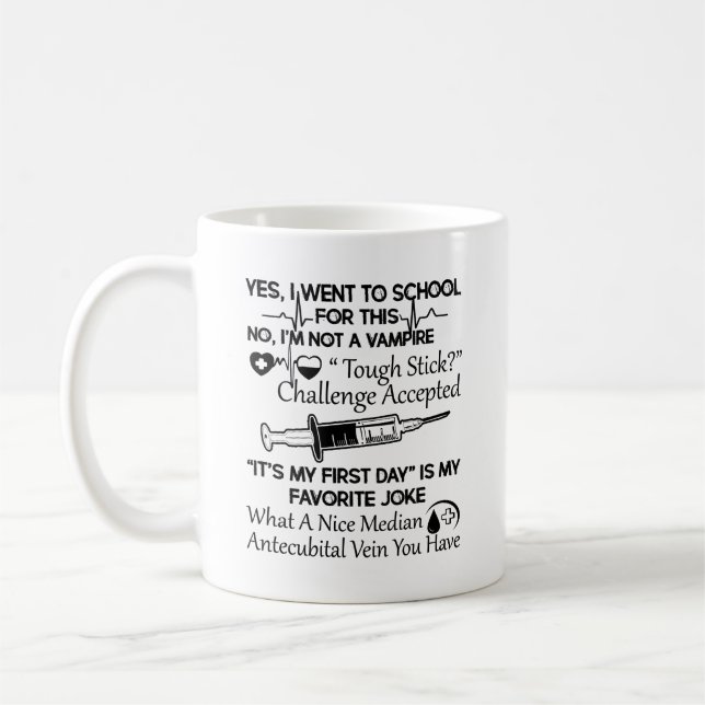 De Café Phlebotomist não é uma caneca do vampiro (Esquerda)
