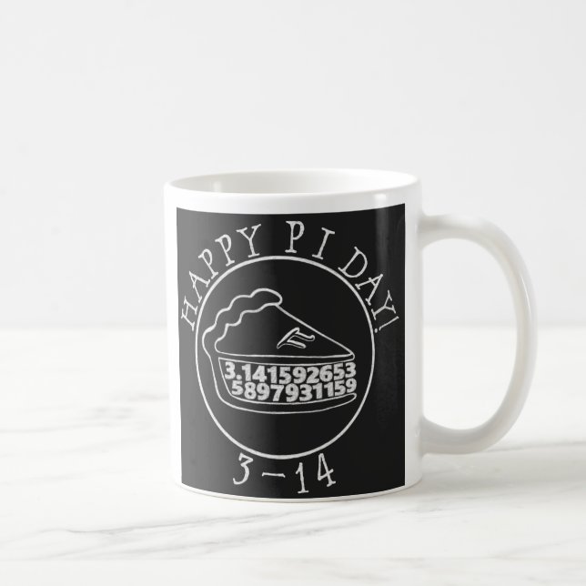 De Café Pi dia feliz caneca (Direita)