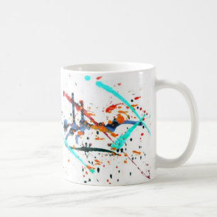 De Café pinte a caneca do respingo