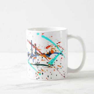 De Café pinte a caneca do respingo