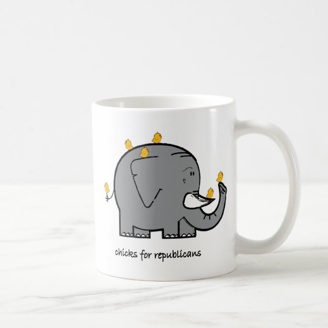De Café pintinhos para caneca republicana (Direita)