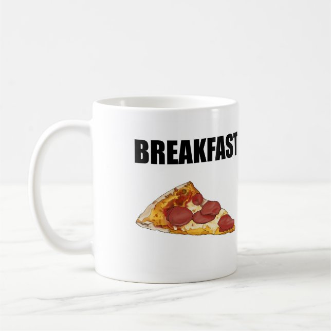 De Café Pizza para a caneca do pequeno almoço (Esquerda)