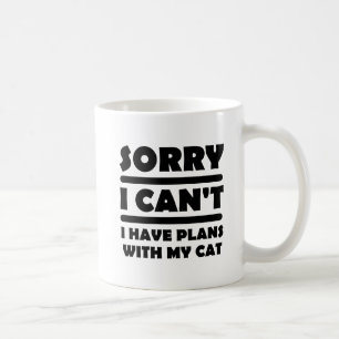 De Café Plano Com o Meu Gato Caneca Divertida