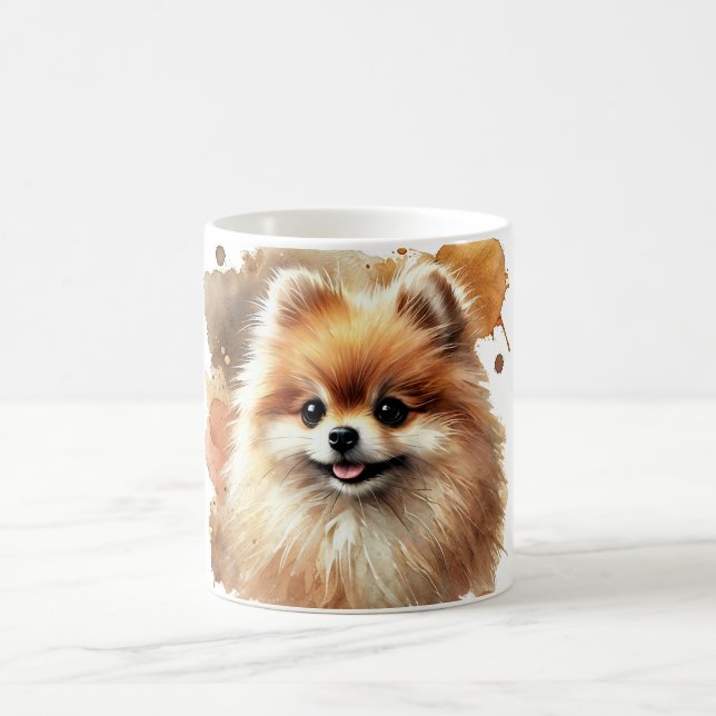 De Café 🐾 Pomeranianos, esta caneca é para você! 🐾 (Centro)