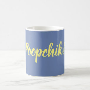 De Café Poopchik! Caneca ucraniana do babá